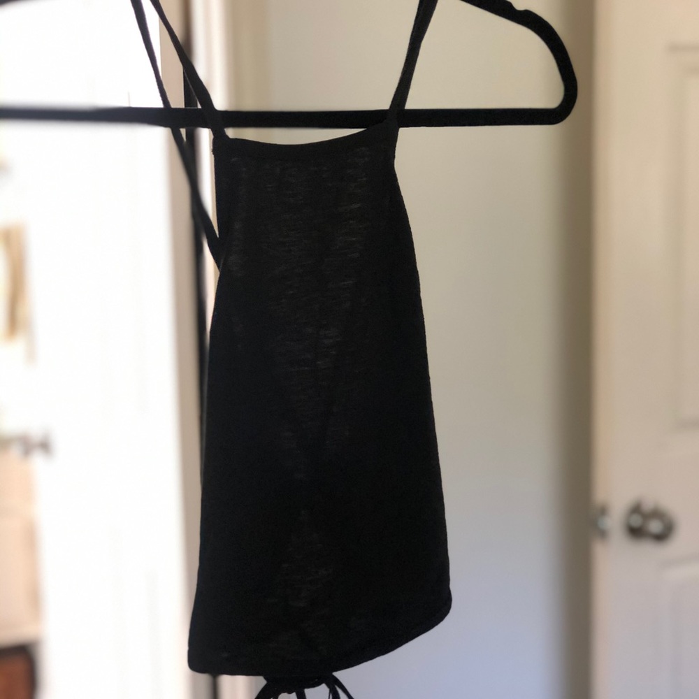 Open back tank top